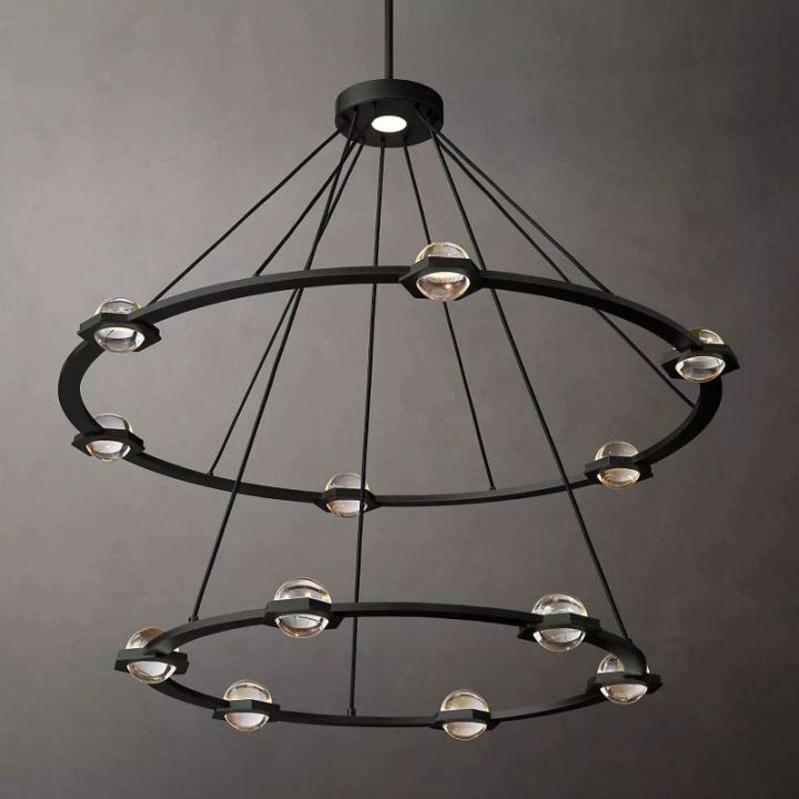 Besty Two-Tier Round Chandelier 48"