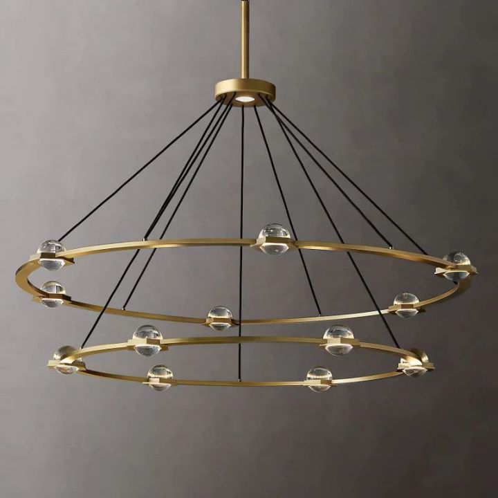 Besty Two-Tier Round Chandelier 60"