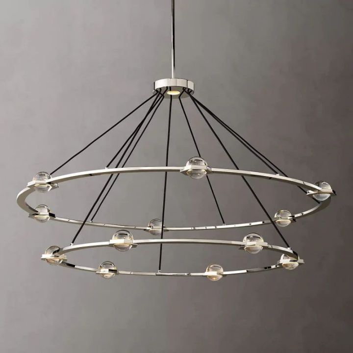 Besty Two-Tier Round Chandelier 60"