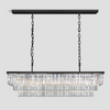 Falria 3-Tier Crystal Rectangular Chandelier