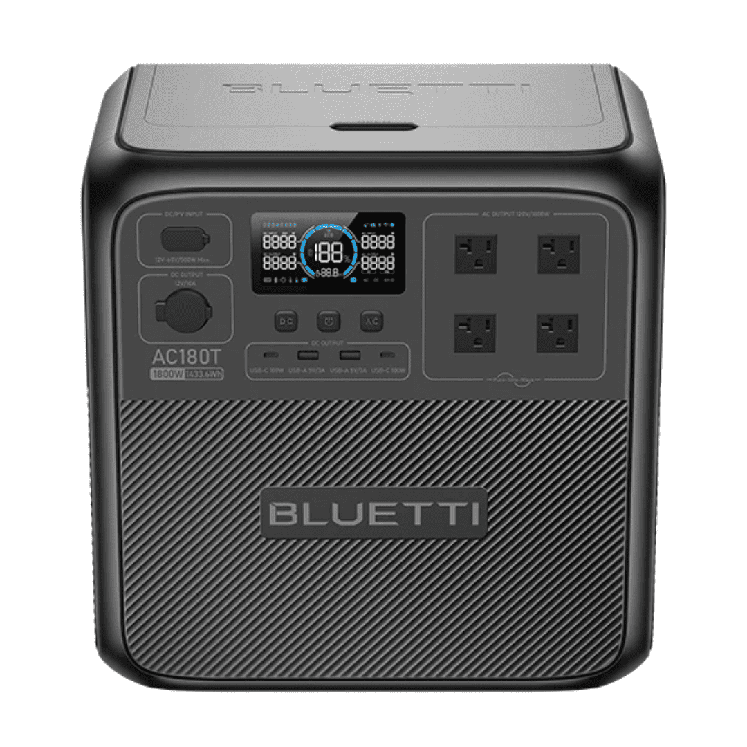 BLUETTI AC180T Portable Power Station | 1,800W Output - 1433Wh Capacity | Modular Power Station