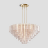 Guts Round Glass Tile Chandelier