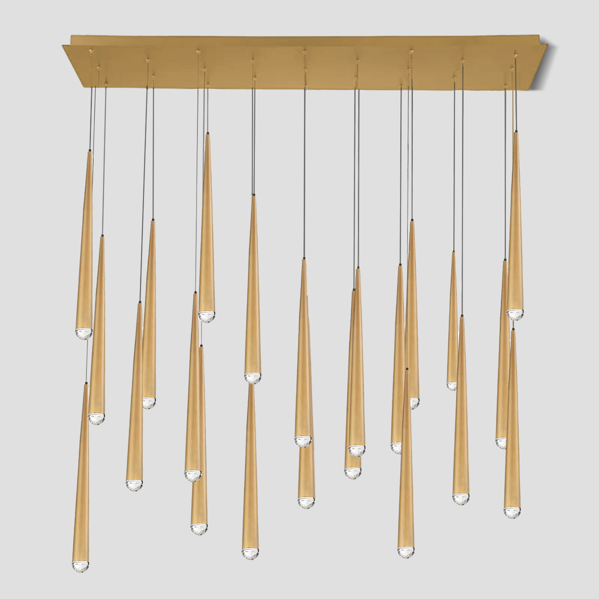 Alren Rectangle Tubular Chandelier