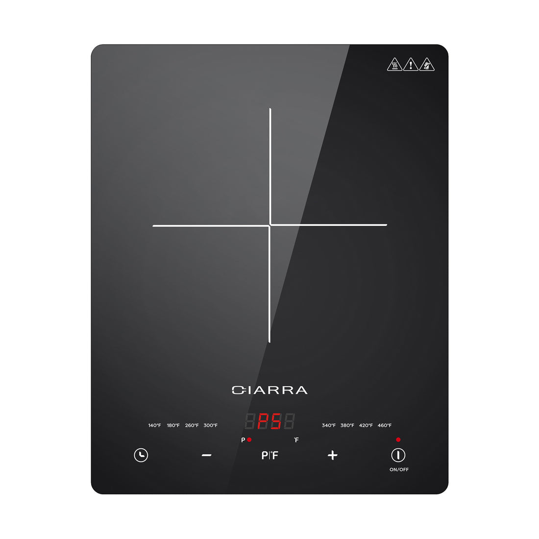 CIARRA 1800W Portable Induction Cooktop With Touch Controls