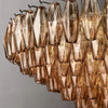 Galaxy Smoke Glass Tiered Round Chandelier 47