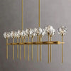 Crysball Double Linear Chandelier 60