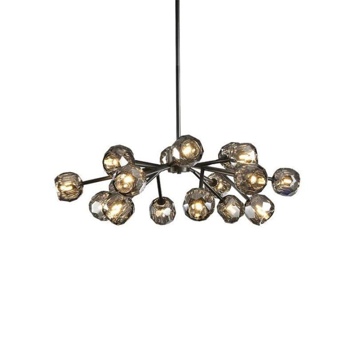 Crysball Glass Round Chandelier 36"