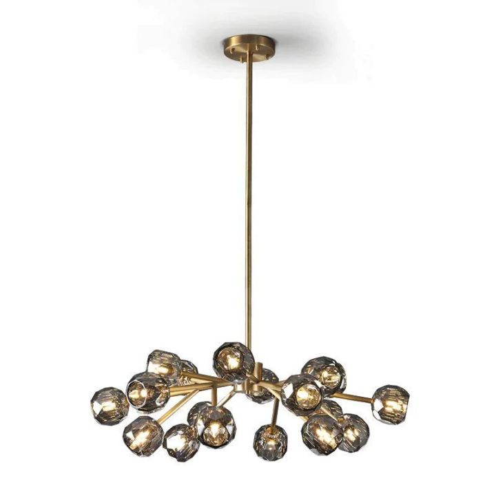 Crysball Glass Round Chandelier 36"