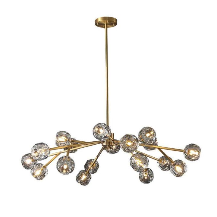 Crysball Glass Round Chandelier 48"