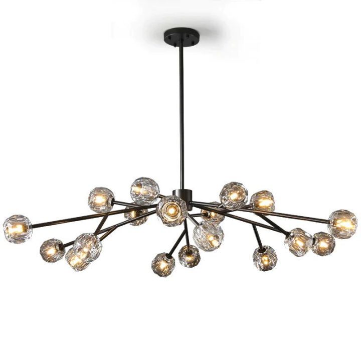 Crysball Glass Round Chandelier 60"