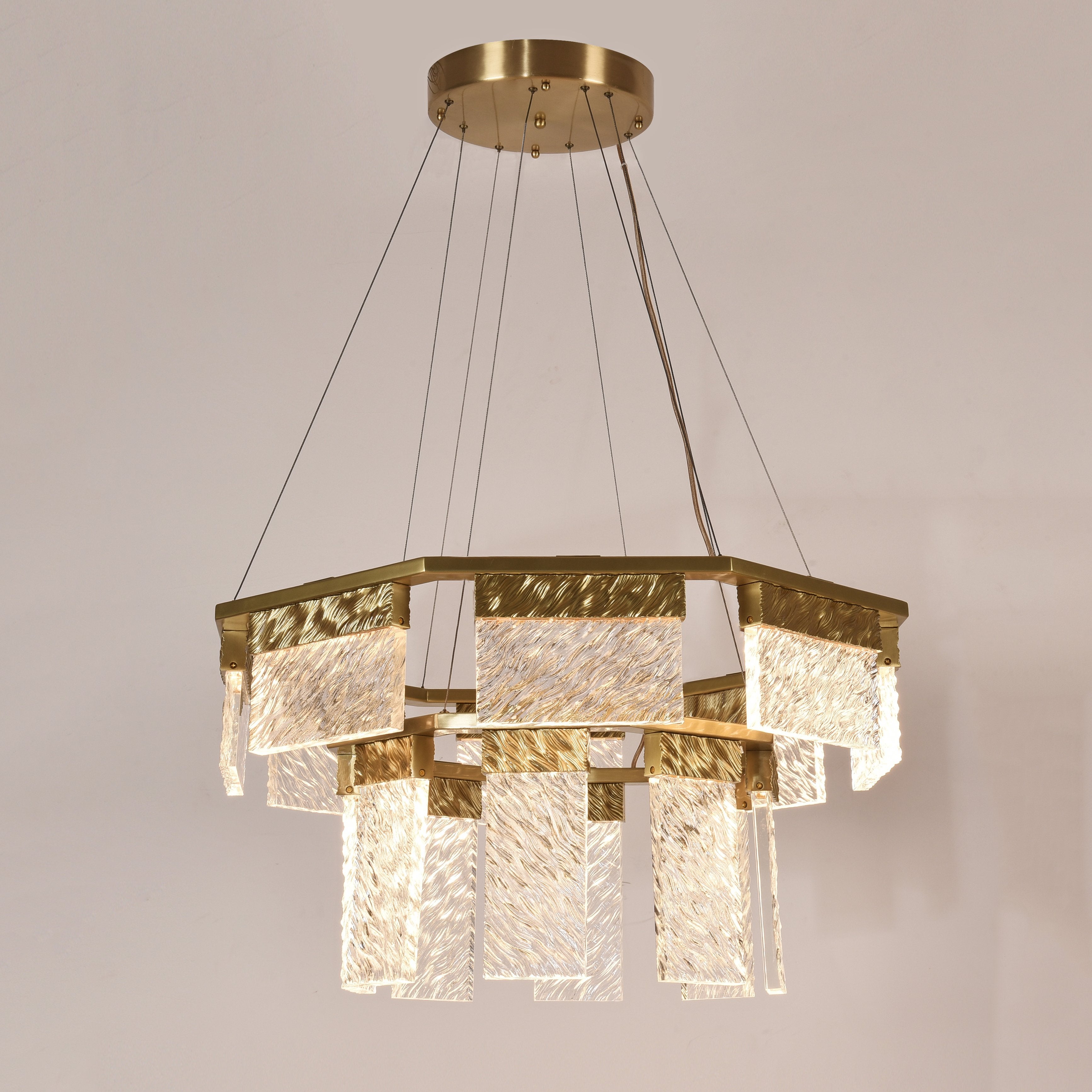 Aimee 2-Tier Round Down-light LED Chandelier