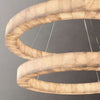 Derive 2-Tier Round Calcite Chandelier 60