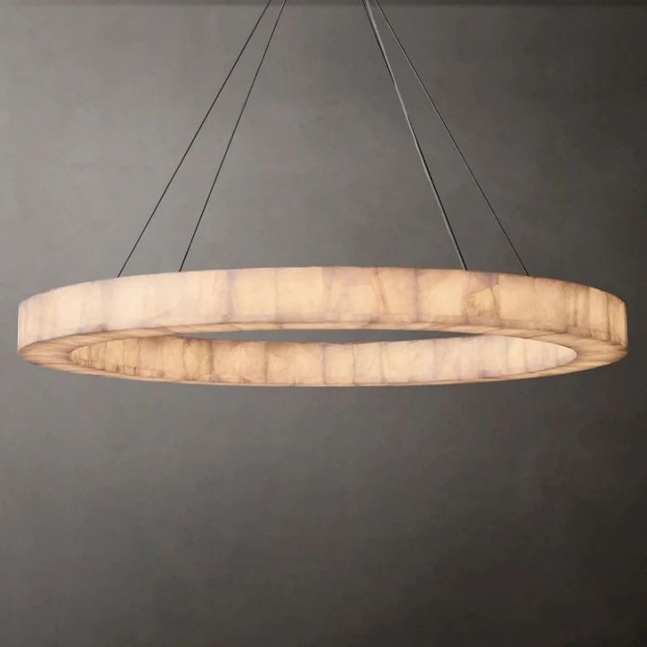 Derive Calcite Round Chandelier 31"40"60"