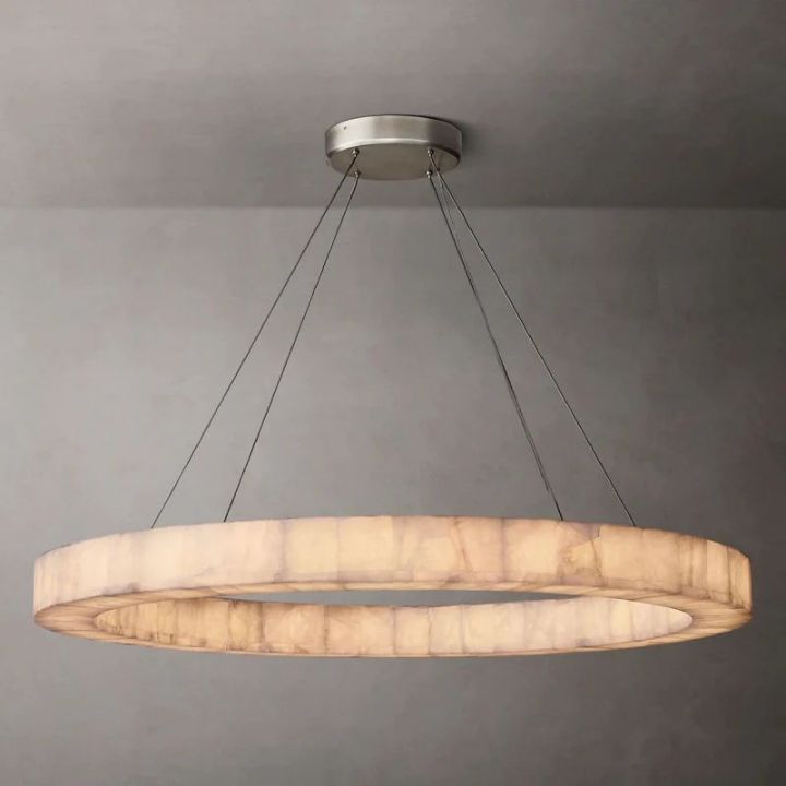 Derive Calcite Round Chandelier 31"40"60"