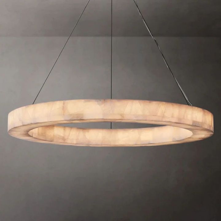 Derive Calcite Round Chandelier 31"40"60"