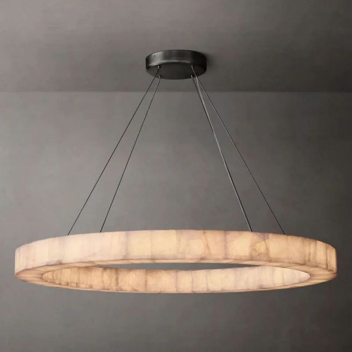 Derive Calcite Round Chandelier 31"40"60"