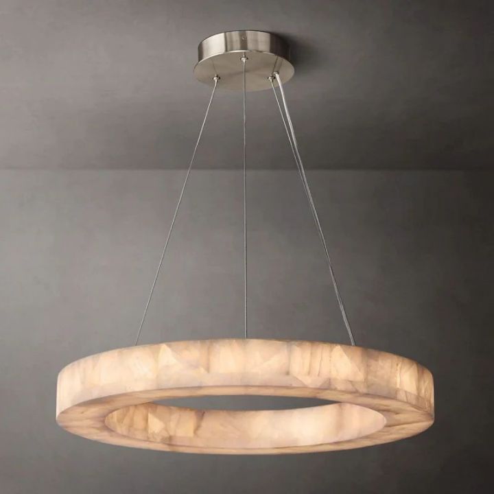 Derive Calcite Round Chandelier 31"40"60"