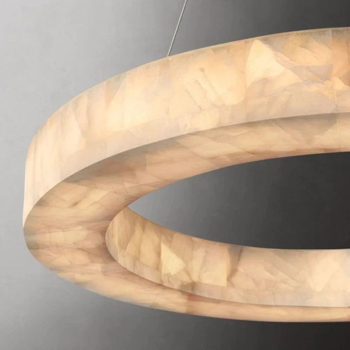 Derive Calcite Round Chandelier 31"40"60"