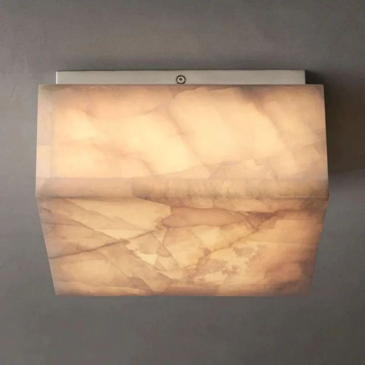 Derive Calcite Square Flushmount 6"10"14"