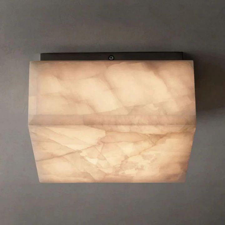 Derive Calcite Square Flushmount 6"10"14"