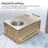 Whynter 2 Quart Capacity Automatic Compressor Ice Cream Maker & Yogurt Function with Stainless Steel Bowl in Champagne Gold | ICM-220CGY