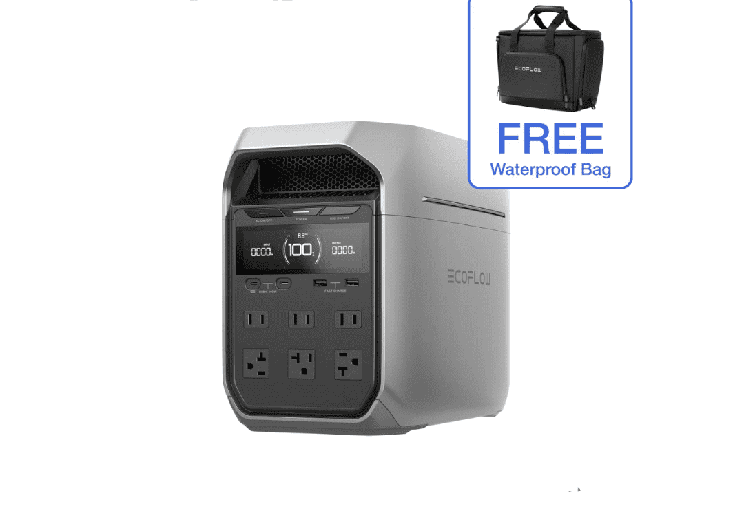 EcoFlow DELTA 3 Series Emergency Power Portable Power Station With Charger