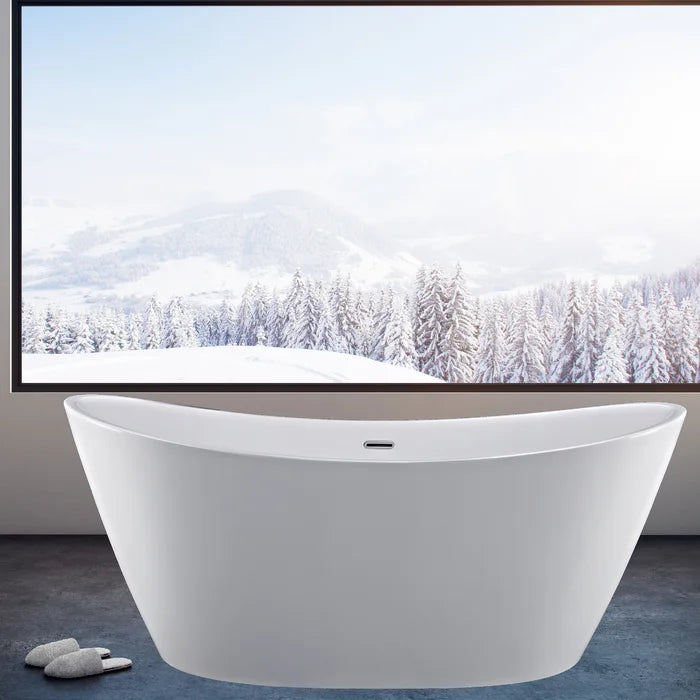 Empava 59 in. Freestanding Soaking Bathtub | EMPV-59FT1518