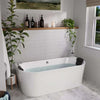 Hydromassage Freestanding Whirlpool Alcove Bathtub