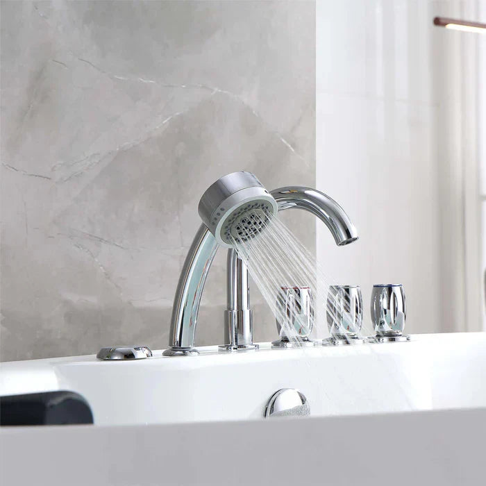 Freestanding Oval Whirlpool Bathtub