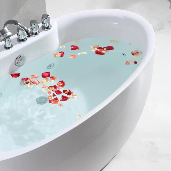 Freestanding Oval Whirlpool Bathtub