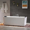 Freestanding Rectangle Whirlpool Bathtub