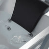 Alcove Whirlpool Rectangular Bathtub with LED Lights