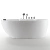 Empava 67 in. Freestanding Boat Shoe Whirlpool Bathtub | EMPV-67AIS13