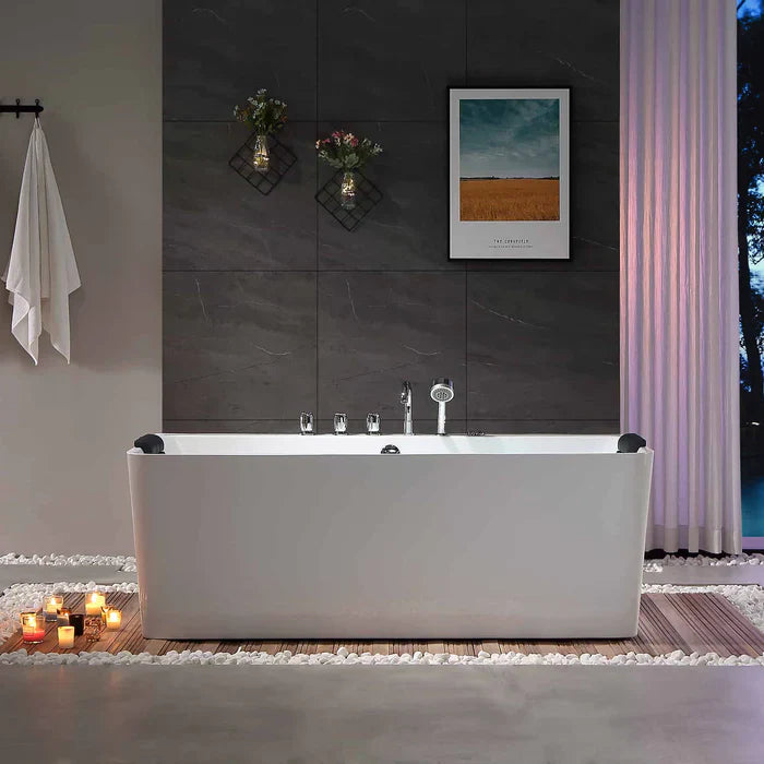 Empava 67 in. Freestanding Whirlpool Bathtub | EMPV-67AIS03