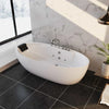 Empava 67 in. Freestanding Boat Shoe Whirlpool Bathtub | EMPV-67AIS13