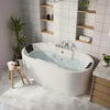 Empava 67 in. Freestanding Oval Whirlpool Bathtub | EMPV-67AIS17