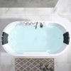 Empava 67 in. Freestanding Oval Whirlpool Bathtub | EMPV-67AIS17