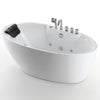 Empava 71 in. Freestanding Oval Whirlpool Bathtub | EMPV-71AIS14