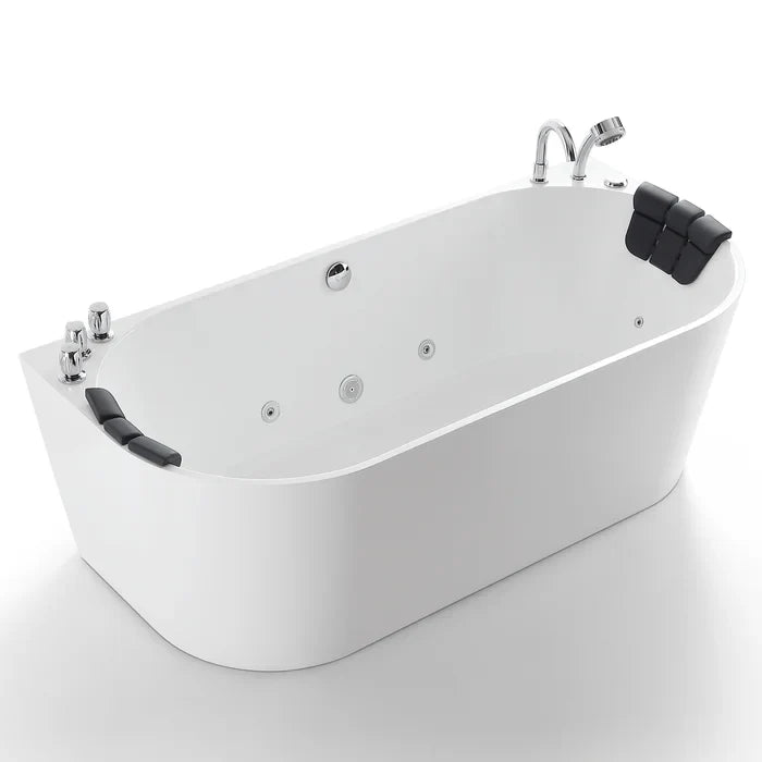 Hydromassage Freestanding Whirlpool Alcove Bathtub