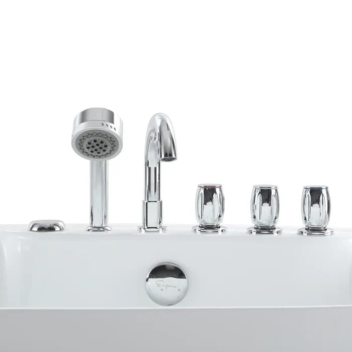 Freestanding Oval Whirlpool Bathtub