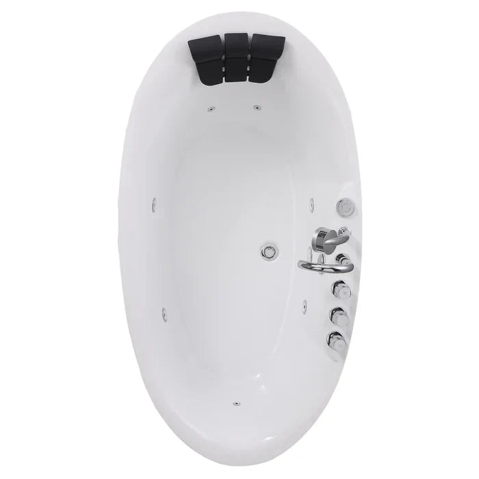 Freestanding Oval Whirlpool Bathtub