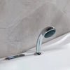 Hydrotherapy Corner Whirlpool Bathtub with LED Lights