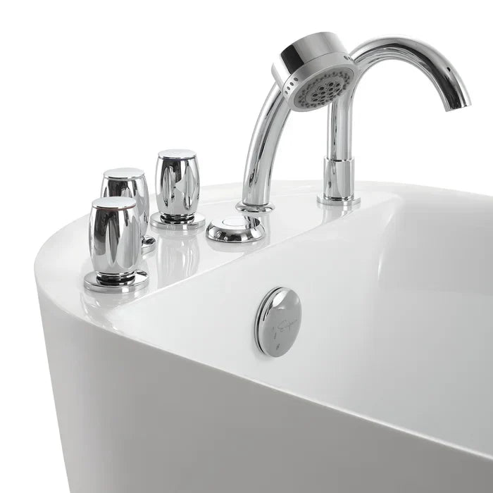 Empava 67 in. Hydrotherapy Freestanding Whirlpool Bathtub | EMPV-67AIS05