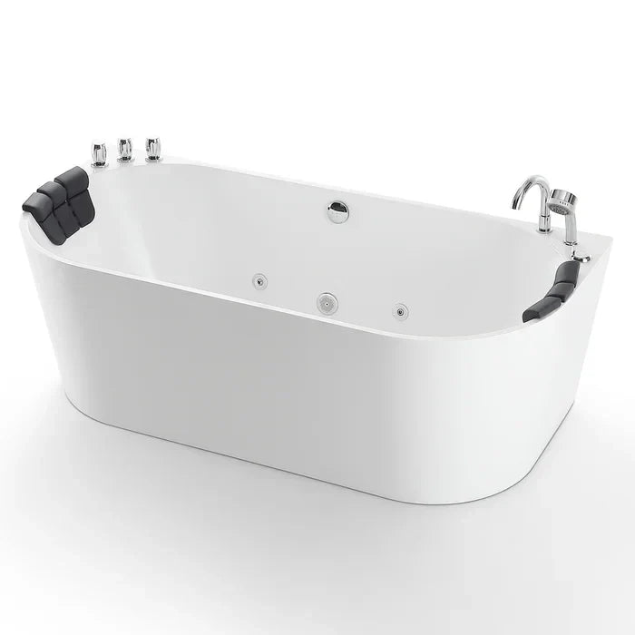 Empava 67 in. Freestanding Whirlpool Bathtub | EMPV-67AIS07