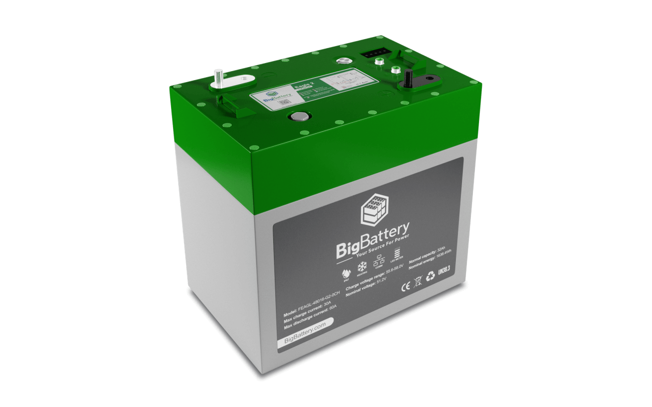 BigBattery EAGLE 2 LiFePO₄ Battery | 1,630Wh Capacity | 48V - 32Ah