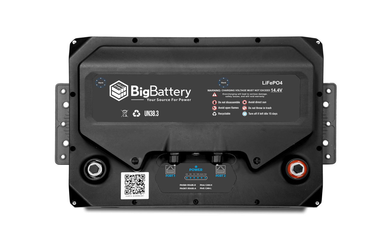 BigBattery HUSKY 2 LiFePO₄ Battery | 5,120Wh Capacity | 12V - 400Ah