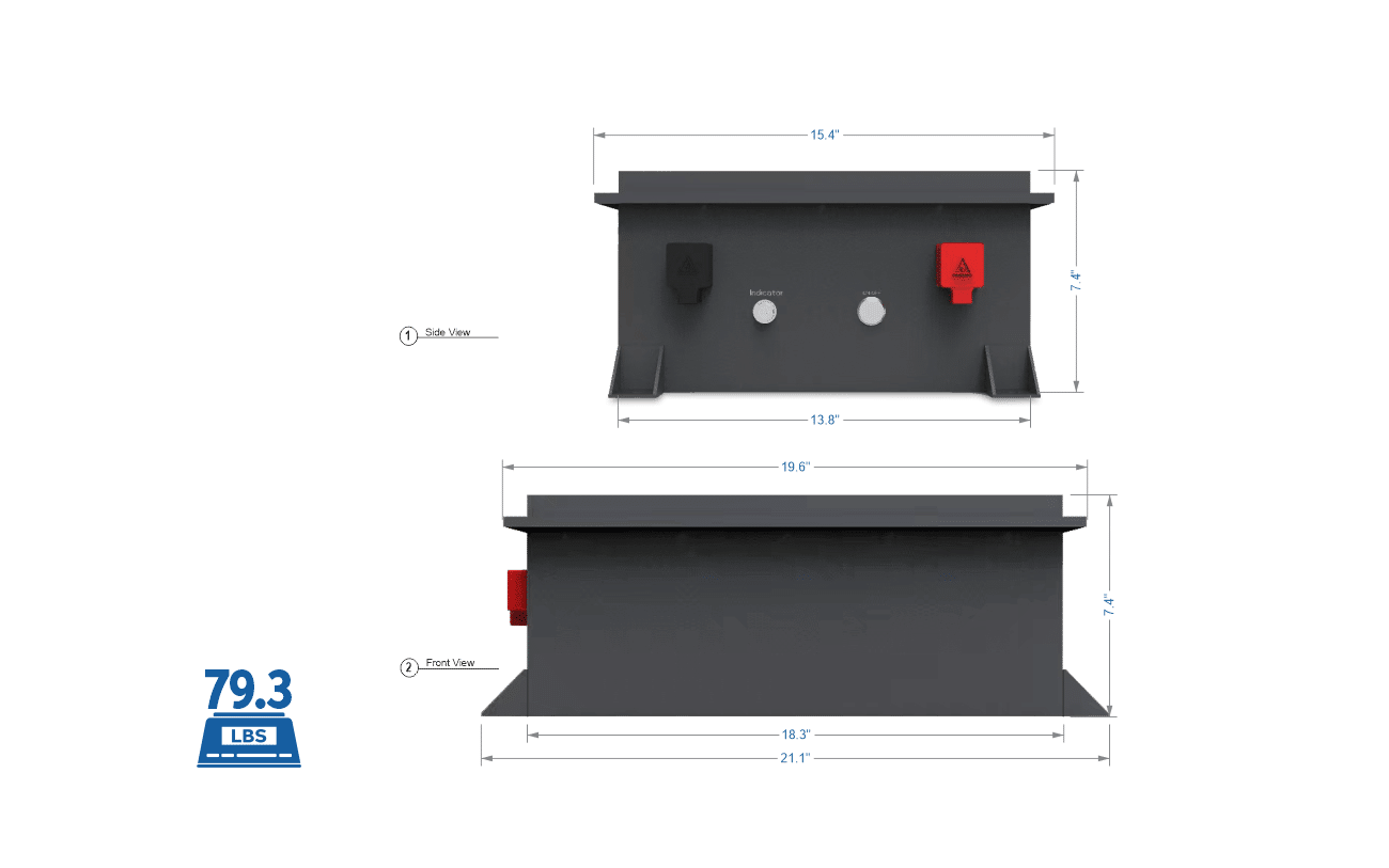 BigBattery RAPTOR 2 LiFePO₄ Battery | 3,800Wh Capacity | 36V - 100Ah