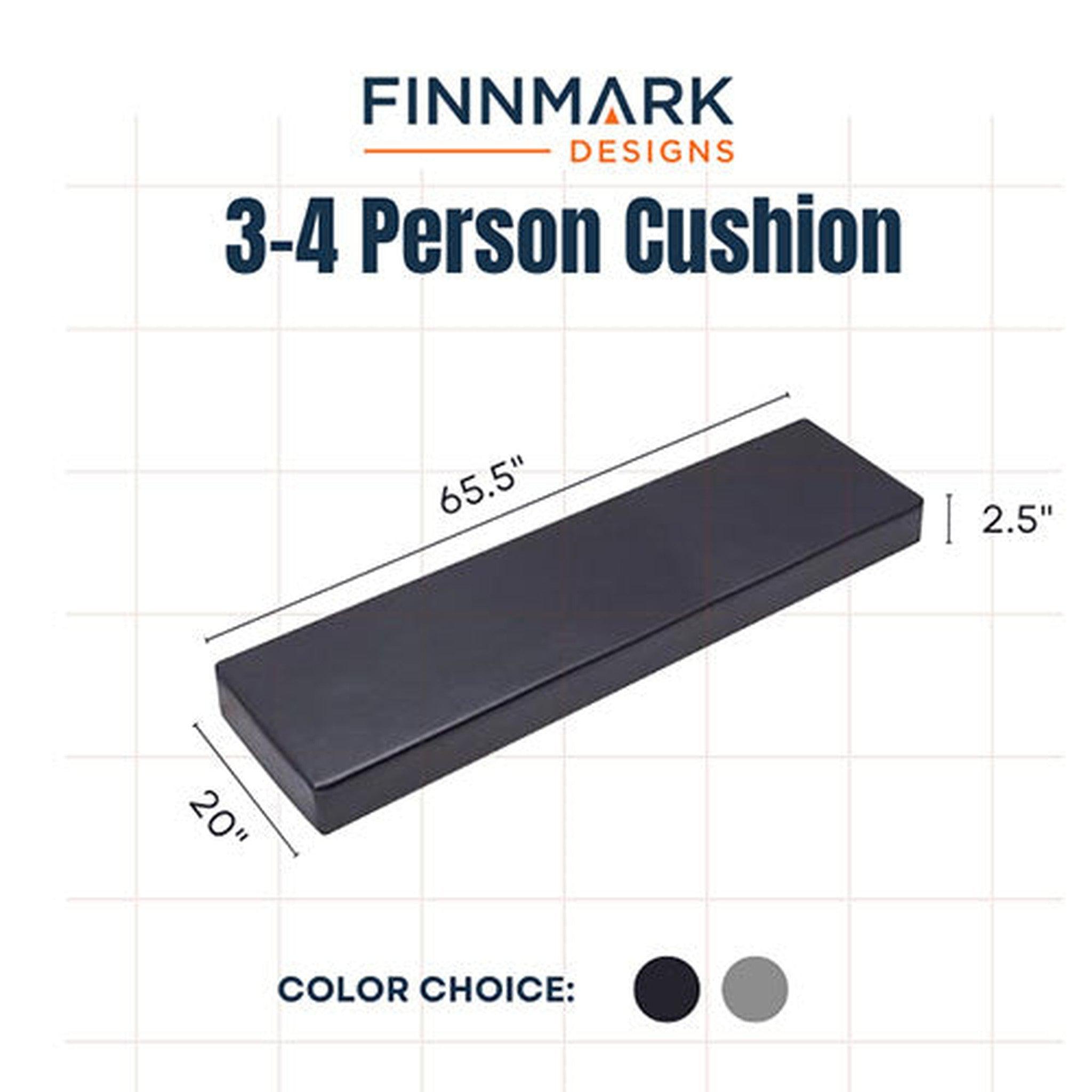 Finnmark 3-Person Vinyl Sauna Cushion for FD-3 Infrared Sauna | FM-REC-SEAT-3