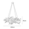 Flower Bloom Branch Brass Chandelier