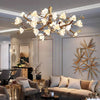 Flower Bloom Branch Brass Chandelier